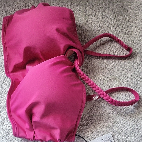 Shade & Shore Swim NwT Fuchsia Top Size 38D - Picture 7 of 8